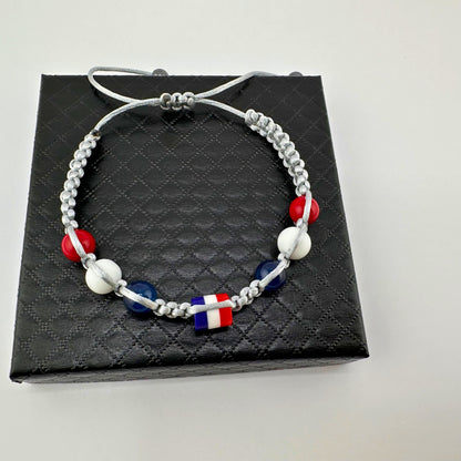 Dominican Colors Braided Adjustable Bracelet