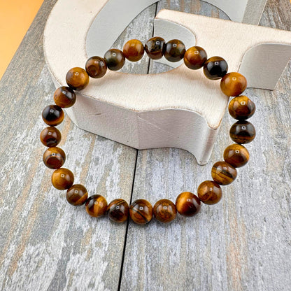 Tiger's Eye Bracelet Adjustable (Various Colors)