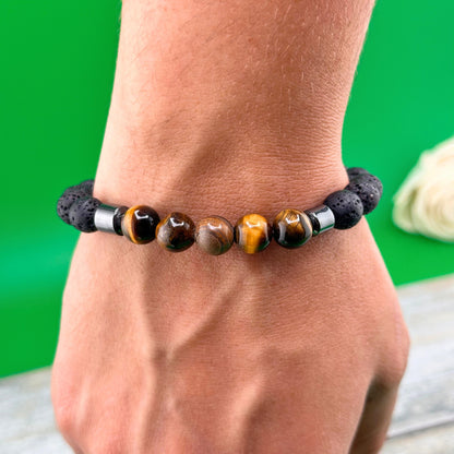 Tiger's Eye Bracelet Adjustable (Various Colors)