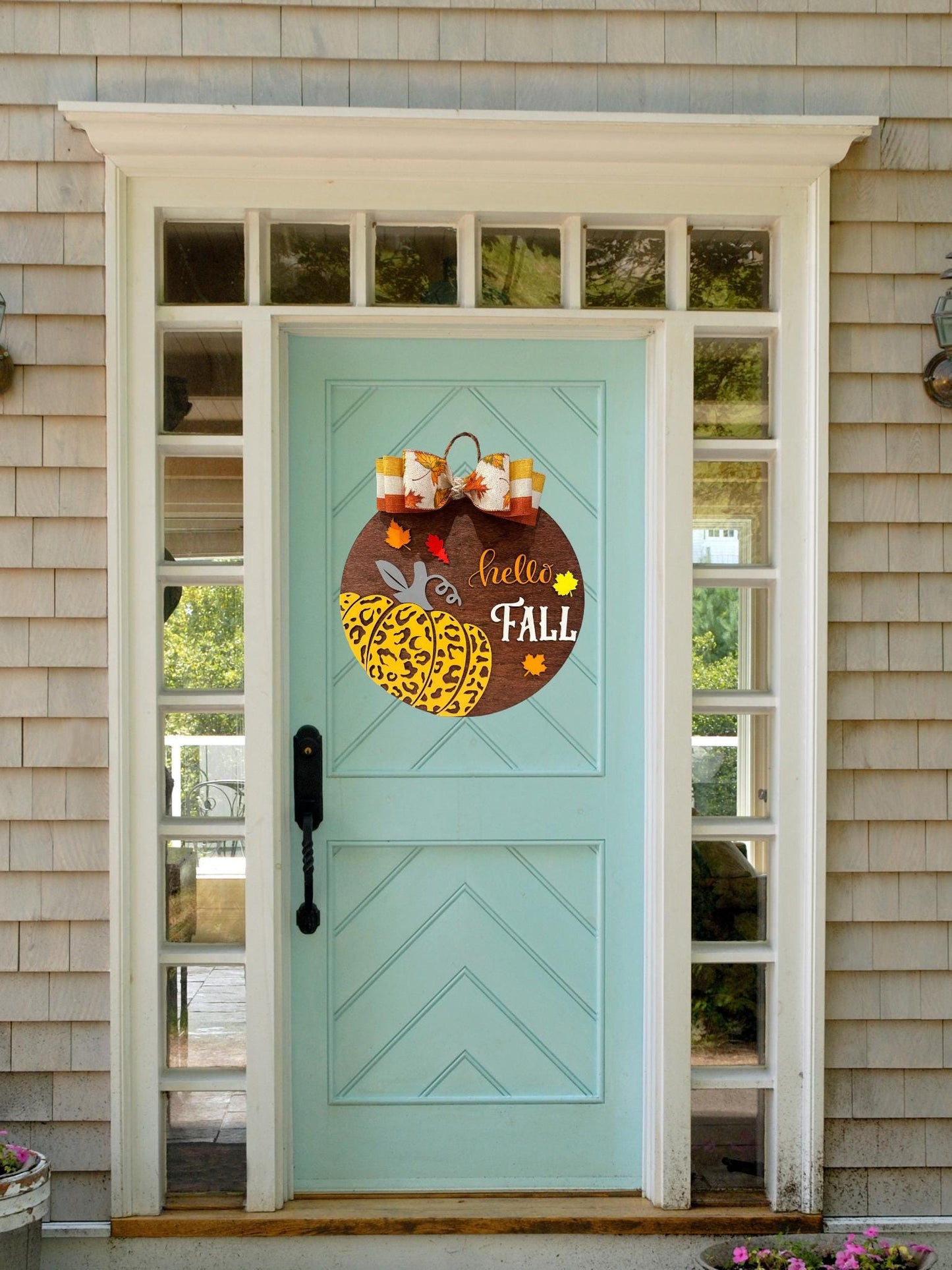 Halloween Door Decor | Hello Fall | Welcome Fall | Halloween Door Hanger | Halloween Wreath