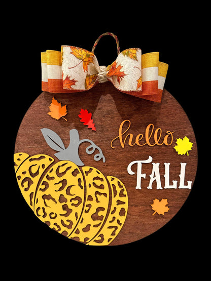 Halloween Door Decor | Hello Fall | Welcome Fall | Halloween Door Hanger | Halloween Wreath