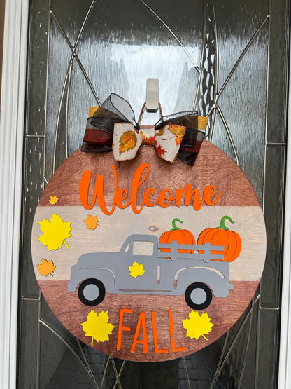 Halloween Door Decor | Hello Fall | Welcome Fall | Halloween Door Hanger | Halloween Wreath